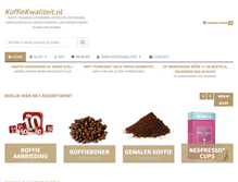 Tablet Screenshot of koffiekwaliteit.nl